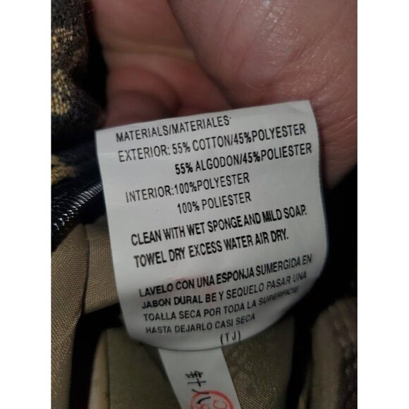 Vintage Ricardo Beverly Hills Palm Tree Tapestry Shoulder Overnight Bag Luggage - Picture 5 of 10